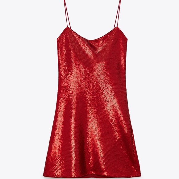 Sold❌ ZARA Perfect Red Dress - Picture 4 of 9